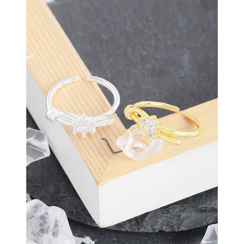 S925 Sterlingsilber Ring Für Damen Minimalistisch Zirkonia Eingelegt Blume Knoten Verstellbar Fingerring Luxus Schmuck Geschenk