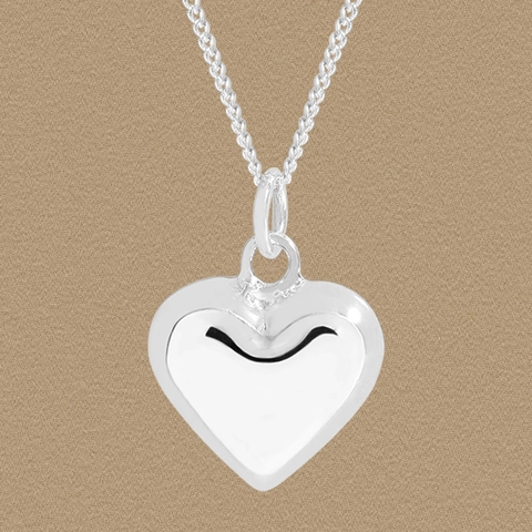 Collana con Pendente a Cuore in Argento Sterling 925 Minimalista da Donna Collana Lunga a Cuore Gioielli Eleganti Regalo