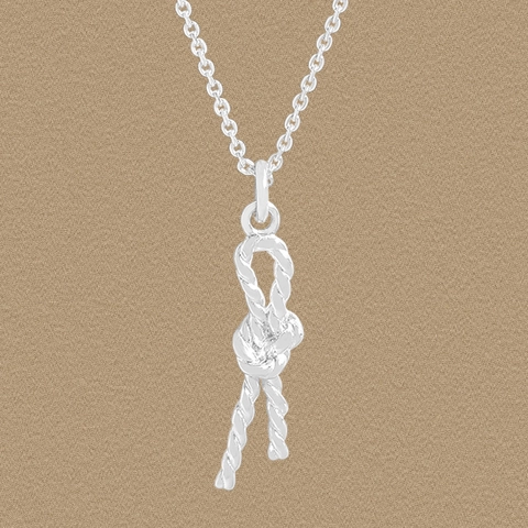 Collier Pendentif Nœud Torsadé en Argent Sterling 925 pour Femme Style Coréen Minimaliste Bijoux de Chaîne de Pull en Argent