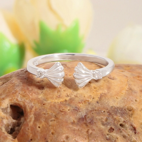 925 Sterlingsilber Muschel Offener Ring Für Damen Verstellbar Ozean Stil Strass Nische Design Koreanisch Ins Mode Schmuck