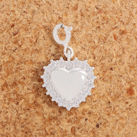 925 Sterlingsilber Herz Anhänger Für Damen Light Luxus Zirkonia Eingelegt Herzförmige Schmuck Anhänger Zubehör Ohne Kette