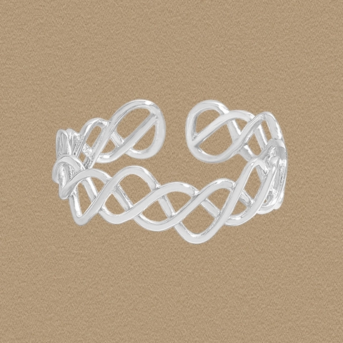 S925 Sterling Zilveren Open Ring Voor Dames Opengewerkt Rooster Onregelmatig Geometrisch Wijsvinger Verstelbaar Mode Sieraden Vingerring Cadeau