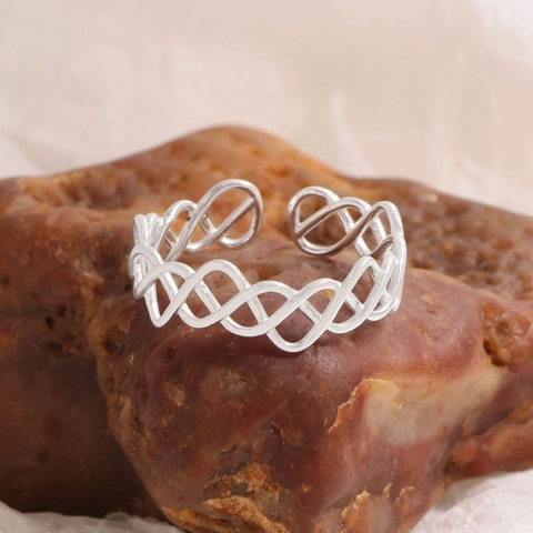 S925 Sterling Zilveren Open Ring Voor Dames Opengewerkt Rooster Onregelmatig Geometrisch Wijsvinger Verstelbaar Mode Sieraden Vingerring Cadeau