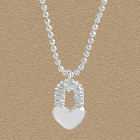 S925 Sterlingsilber Herzschloss Anhänger Halskette Für Damen Minimalistisch Modisch Kugelkette Schlüsselbeinkette Schmuck Geschenk