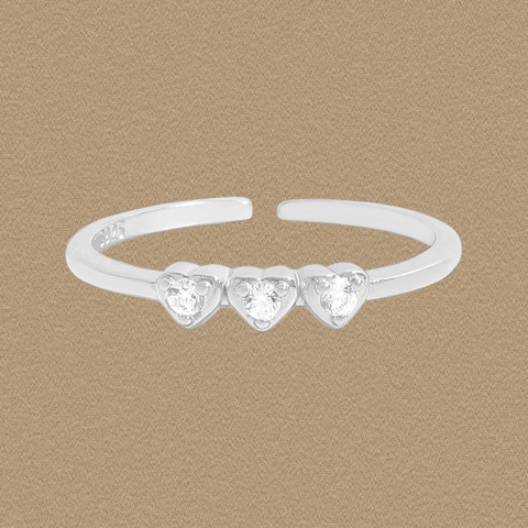 925 Sterling Zilveren Hart Open Ring Voor Vrouwen Minimalistisch Verstelbaar Strass Koreaanse Mode Hart Zilveren Sieraden