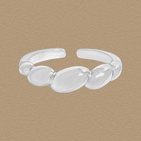 S925 Sterling Silver Twisted Braided Open Ring For Women Minimalist Korean Ins Style Stackable Fashion Jewelry Finger Ring
