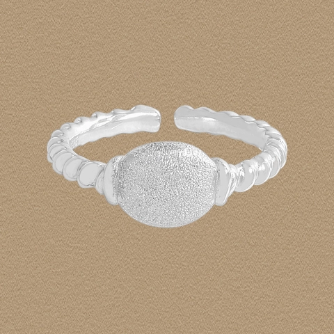 925 Sterlingsilber Gedreht Ring Für Damen Minimalistisch Verstellbar Offen Ring Mattiert Geometrisch Mode Schmuck Geschenk