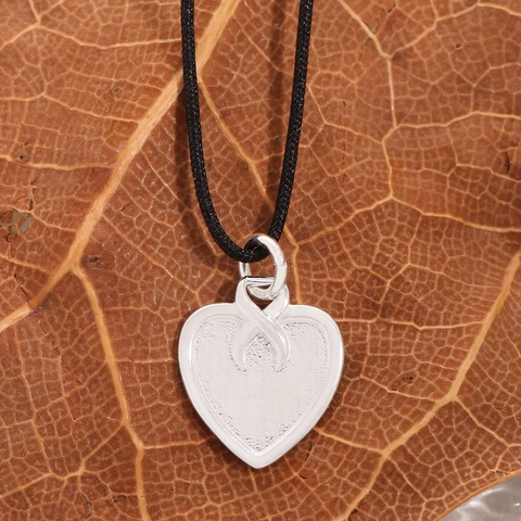S925 Sterlingsilber Herz Anhänger Halskette Verstellbare Schwarze Kordel Minimalistischer Koreanischer Ins Stil Damen Schmuck