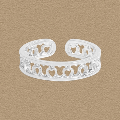 Bague Ajustable Cœur Évidé en Argent Sterling 925 Pour Femme Style Ins Romantique Bague Ouverte Bijoux Versatiles Cadeau