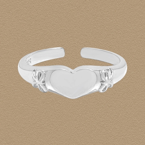 925 Sterling Silver Heart Bowknot Open Ring For Women Minimalist Adjustable Korean Ins Style Polished Silver Finger Ring Fashion Jewelry Gift