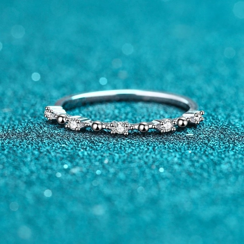 Vintage 925 Sterling Zilveren Moissanite Ring Kroonontwerp Voor Vrouwen Verloving Trouwring Literair Sieraden Cadeau