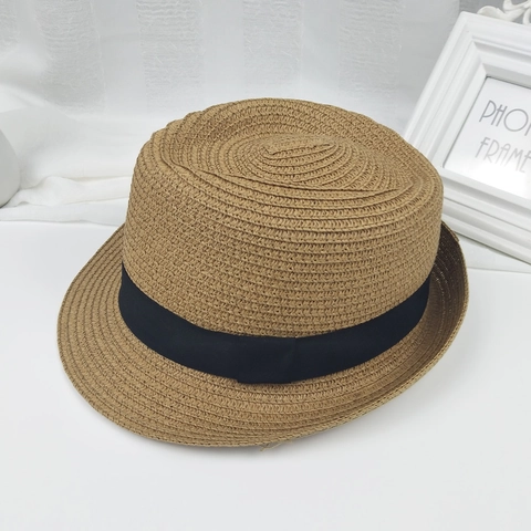 Damen Vintage Panama Strohhut Fedora Mit Schwarzem Band Schleife Sommer Strand Sonnenschutz Atmungsaktiv Urlaub Stroh Sonnenhut