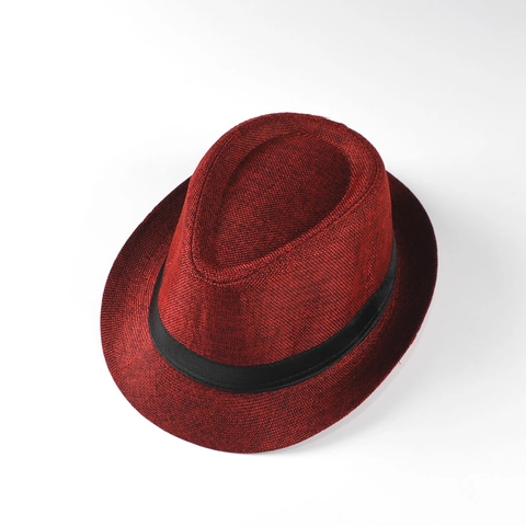 Unisex Summer Breathable Polyester Cotton Fedora Hat Vintage British Style Jazz Hat Sun Protection Beach Vacation Travel Panama Hat For Men Women