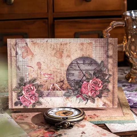 Vintage Collage Notitieblok Faded Memories Serie Retro Decoratief Materiaal Papier Voor Scrapbooking DIY Journaling Arts Crafts Memo Pads