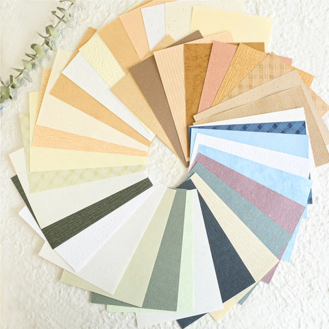 Colección de Papel de Material de Textura Vintage Serie Bosque Papel Especial en Relieve para Scrapbooking DIY Decoración de Diario
