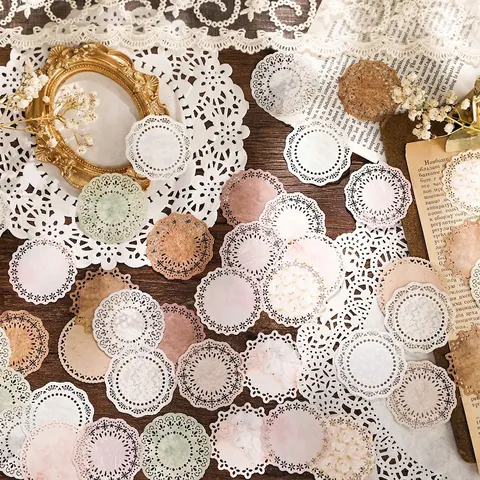 Vintage Hohl Geprägtes Scrapbooking Material Papier Für DIY Journaling Dekoration Blumen Schmetterling Muster Nordic Stil