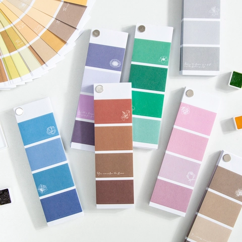 Aesthetic Morandi Color Washi Paper Sticker Book Retro Floral Gradient Light And Color Journal Scrapbooking Decoration Stickers