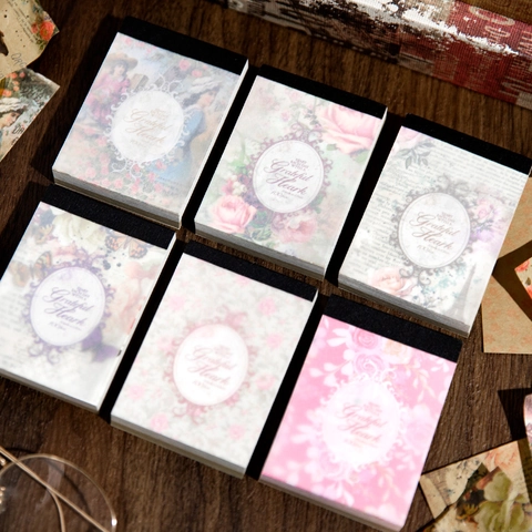 Vintage Floral Botanisches Material Papierbuch Für Journaling Scrapbooking Dekor Manor Rose Manuskript Kunstpapier Schreibwaren