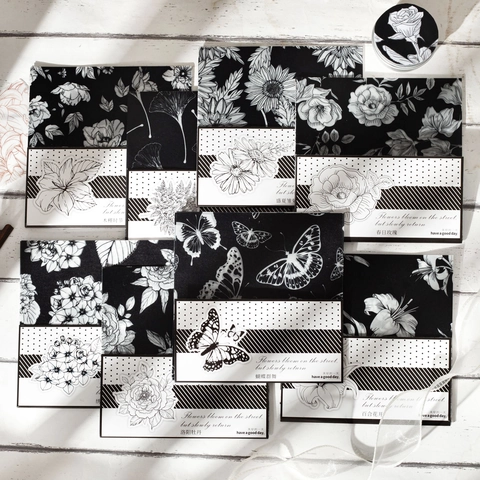 Nordic Style Vellum Material Paper Vintage Printed Floral Butterfly Pattern For Scrapbooking DIY Hand Account Journal Decor