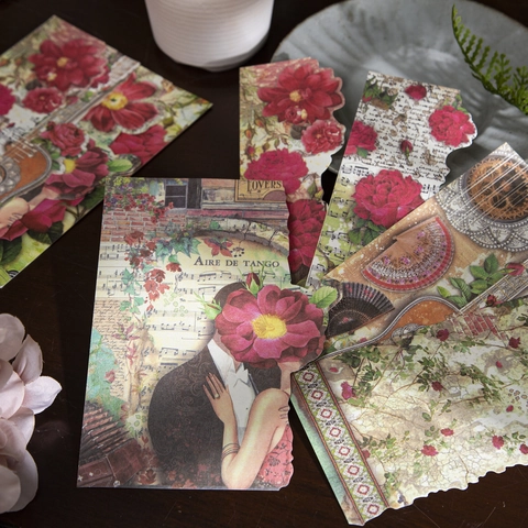 Libro di Carta per Scrapbooking Floreale Vintage per Diario Fai da Te Account a Mano Materiale Decorativo Carta Tema Fiore