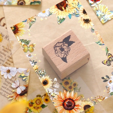 Adesivi PET Floreali Vintage Carte Collage Decorative Fiori Farfalle Adesivo Bordo Per Scrapbooking DIY Journaling