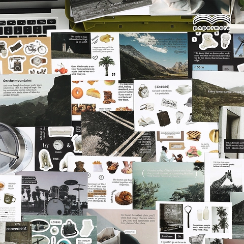 Papermore Inselurlaub Serie Dekorative Aufkleber Buch Vintage Landschaft Alltag DIY Scrapbook Material Aufkleber