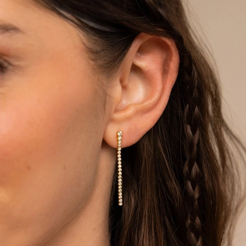 Edelstahl Zirkonia Lineare Hängeohrringe Für Damen Luxus Quaste Eingelegt Strass Lange Drop Mode Party Schmuck
