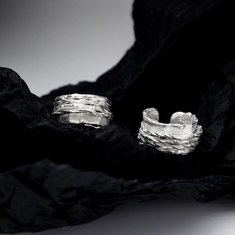 Minimalistische 925 Sterlingsilber Ohrklemme Für Damen Vintage Gewundene Reben Textur Clip Ohrringe Silber Schmuck