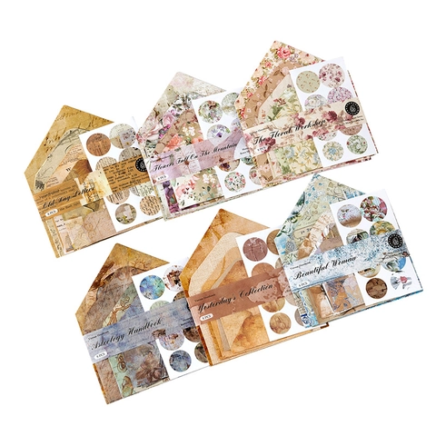 Retro Mini Envelope Set Coated Paper Letter Writing Stationery Kit Decorative Envelopes For Daily Notes