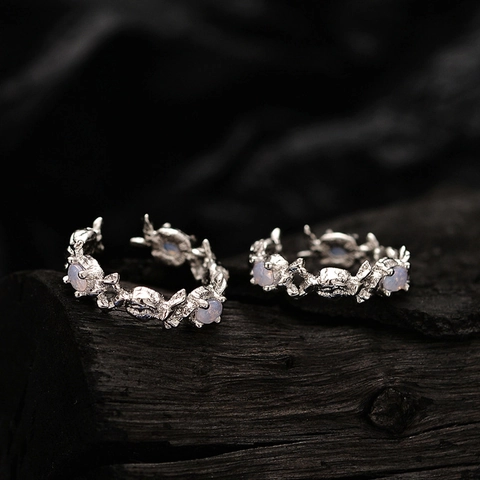 S925 Plata de Ley Caramelo Clip de Hueso de Oreja Para Mujeres Dulce Fresco Sin Perforación Strass Clip de Oreja Joyería