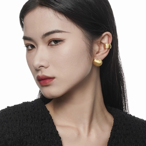 S925 Sterling Silber Gebürstete Kugel Ohrstecker Persönlichkeit Minimalistisch Geometrisch Klein Rund Ohr Schmuck Damen