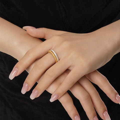 Original Design 925 Sterlingsilber Minimalistischer Offener Ring Für Damen Herren Gedrehte Gewebte Textur Verstellbarer Fingerring Schmuck