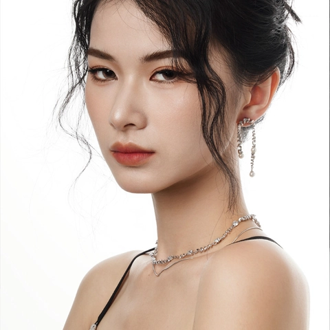 Pendientes de Borla Larga de Plata de Ley 925 Perlas Artificiales Espiral Retorcida Diseño de Nicho Elegante Joyería Regalo