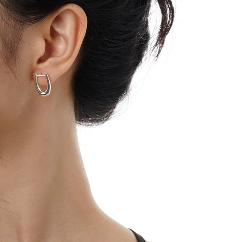 Pendientes De Borla Larga De Plata De Ley S925 Para Mujer Pendientes Colgantes En Forma De U Geométricos Minimalistas Joyas