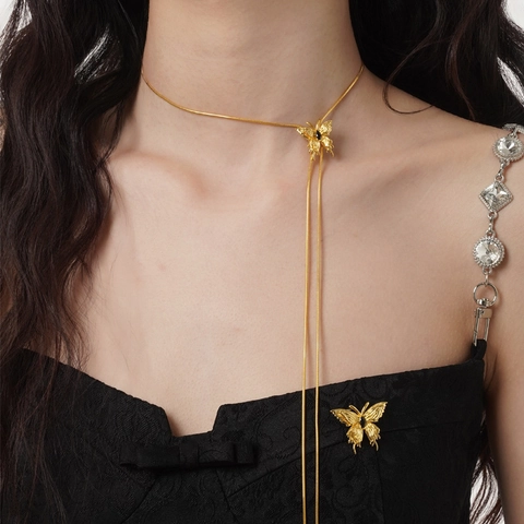 Niche Designer S925 Sterling Silver Irregular Butterfly Brooch For Women Vintage Texture Black Rhinestone Jewelry Accessory