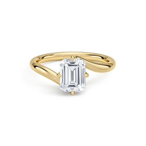 Anello in Argento Sterling 925 per Uomo Donna Zirconia Taglio Smeraldo Geometrico Anello da Dito Minimalista Gioielli di Moda