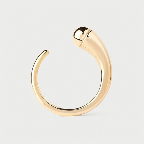 Minimalist 925 Sterling Silver Adjustable Open Ring Water Drop Design Gold Silver Plated Elegant Jewelry Gift For Women