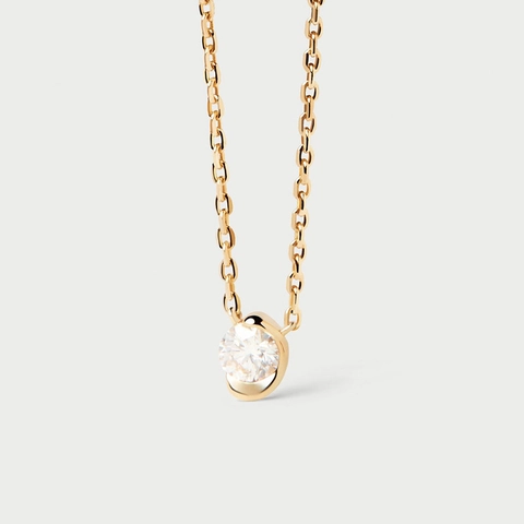 925 Sterling Silver Zirconia Halo Pendant Necklace Minimalist Round Solitaire Round Cut Necklace For Women Elegant Jewelry