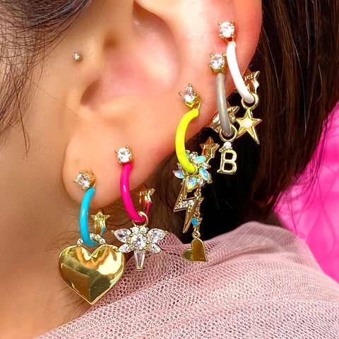 925 Sterling Silver Flower Zirconia Drop Earrings For Women Elegant 18K Gold Plated Geometric Floral Dangle Earrings Jewelry