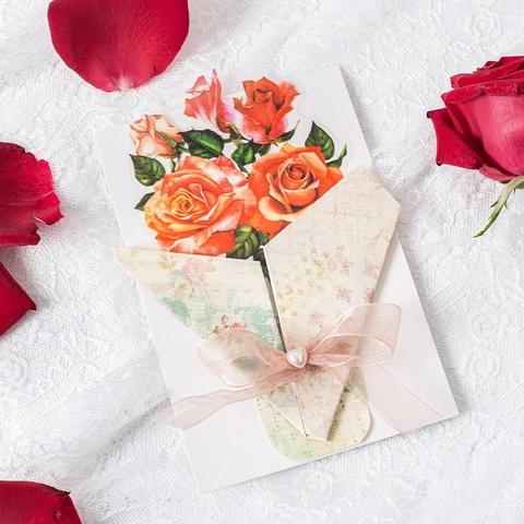 Vintage Romantic Rose PET Waterproof Stickers Floral Hand Drawn Decorative Planner Scrapbooking Journaling DIY Gifts Decals