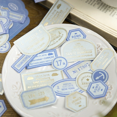 Vintage Washi Papier Aufkleber Bronzieren Scrapbooking Material Retro Dekorative Etiketten Für Journaling Diy Kunst Handwerk Ästhetik Bedarf