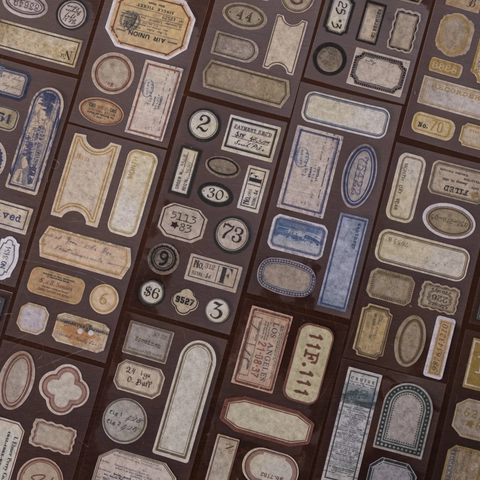 Retro Vintage Washi-Papier Etiketten Aufkleber Sortierte Stile Für Scrapbooking DIY Journaling Dekoration Junk Journal Zubehör