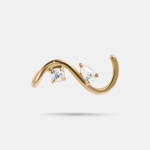 S925 Sterlingsilber S-Förmig Strass Ohrstecker Minimalistisch Elegant Mode Ins Stil Schmuck Geschenk Für Damen