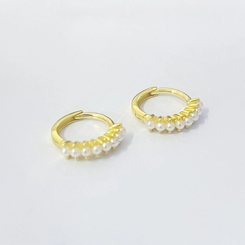 Minimalistische 925 Sterlingsilber Huggie Creolen Für Damen Elegante Vergoldete Schmuck Mit Künstliche Perlenverzierung