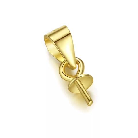 S925 Sterlingsilber Anhängerösen Für Perlen Zirkonia DIY Schmuckzubehör Platin Gold Roségold Beschichtet Zubehör