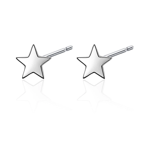 925 Sterling Silver Star Stud Earrings For Women Minimalist Sweet Pentagram Small Ear Studs Fashion Jewelry Accessories Gift