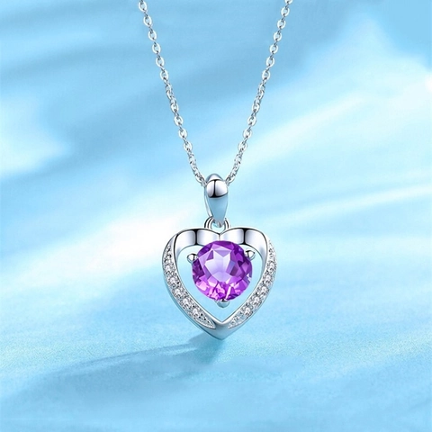 925 Sterlingsilber Herz Anhänger Halskette Für Damen Luxus Strass Eingelegt Ewigkeit Herz Schlüsselbein Kette Schmuck Valentinsgeschenk