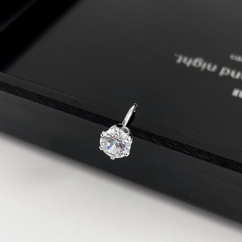 S925 Argent Sterling Couronne Goutte d'Eau Bague d'Oreille Pour Femmes Hommes Sans Piercing Minimaliste Strass Clip Sur Boucles d'Oreilles Bijoux