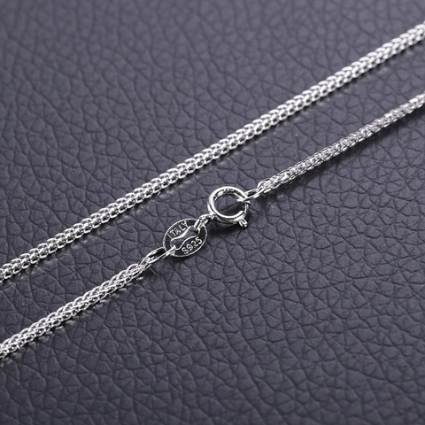 925 Sterlingsilber Chopin Halskette Unisex Minimalistisch Retro Spiga Weizenkette Schlüsselbeinkette Schmuck Für Den Alltag