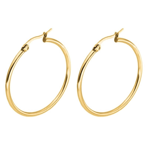 S925 Sterling Zilveren Gladde Creolen Minimalistische Ronde Cirkel Oorknoppen Voor Dames Mode Woon-werkverkeer Sieraden Goud Zilver Verguld